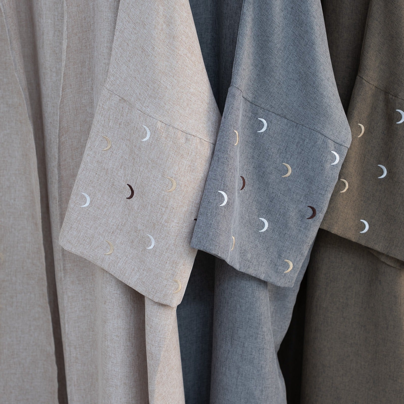 Berenbruin Kimono Abaya Jurk met Maanborduur