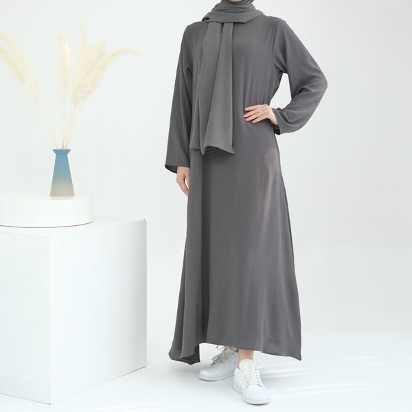 Antracietgrijs Jazz Crêpe Abaya Jurk