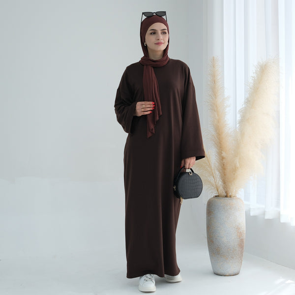 Espressobruin Sweatshirt Abaya Jurk