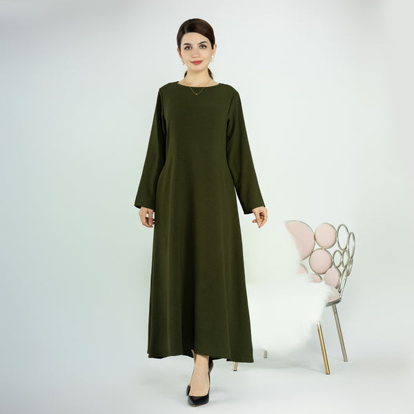 Mosgroen Jazz Crêpe Abaya Jurk
