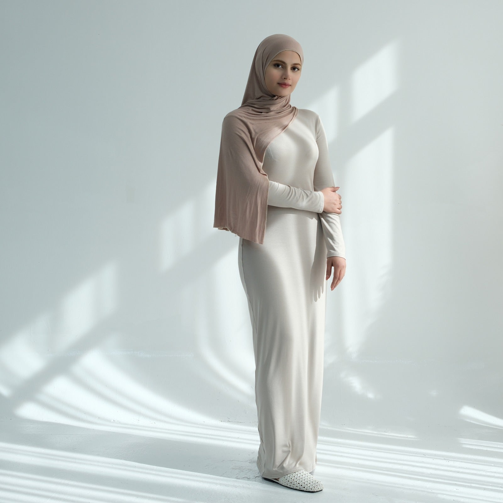 Perfect Fit Jersey Katoen Abaya Jurk