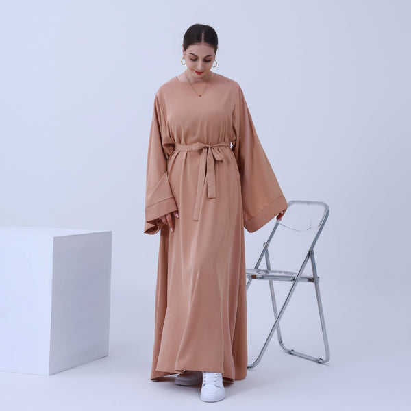 Perzikroze Nida Abaya Jurk