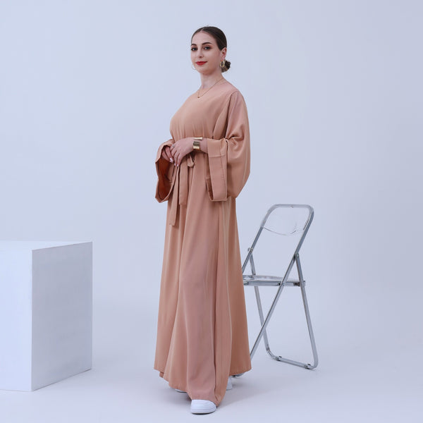 Perzikroze Nida Abaya Jurk