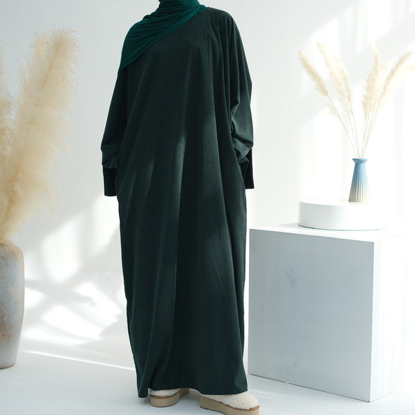 Phthalogroen Winter Corduroy Abaya