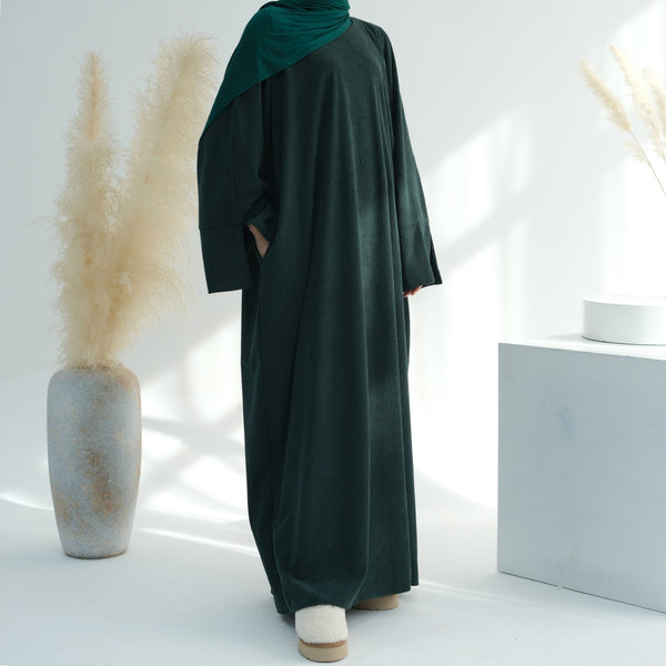 Phthalogroen Winter Corduroy Abaya
