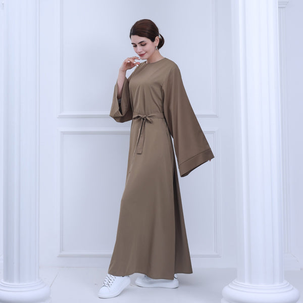Warm Taupe Nida Abaya Jurk