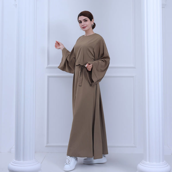 Warm Taupe Nida Abaya Jurk